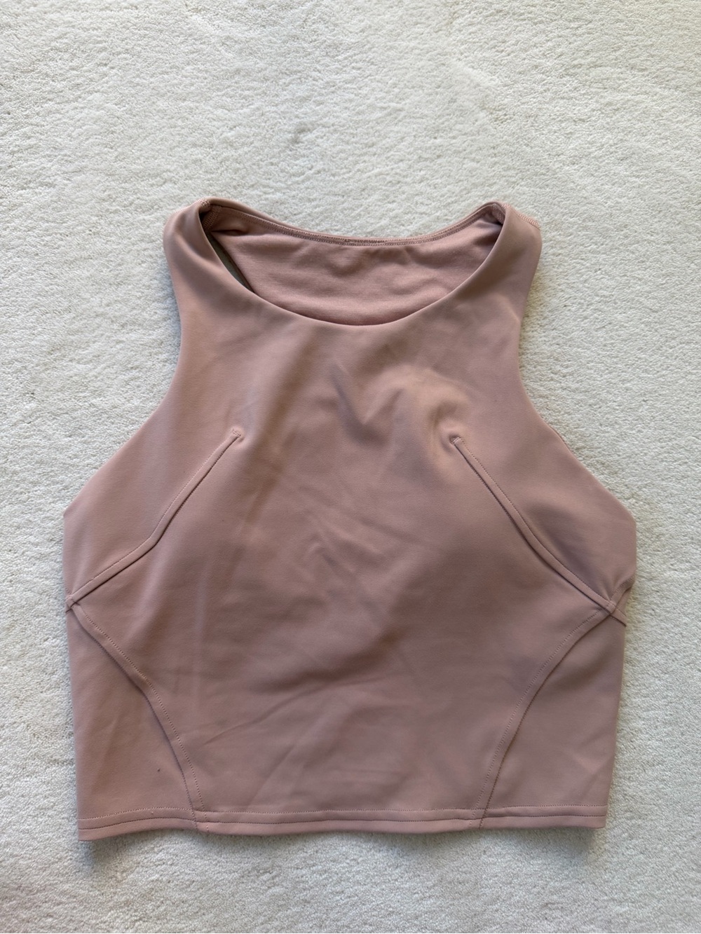 lululemon athletica Dusty Rose High-Neck Sleeveless Crop Tank